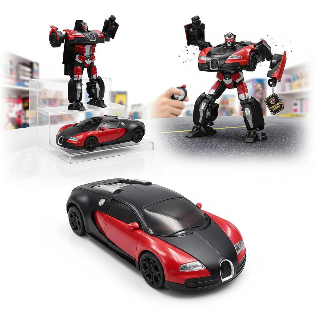 Transform-X RC Racing Car Robot – 2-in-1 Remote Control Transforming Toy Car