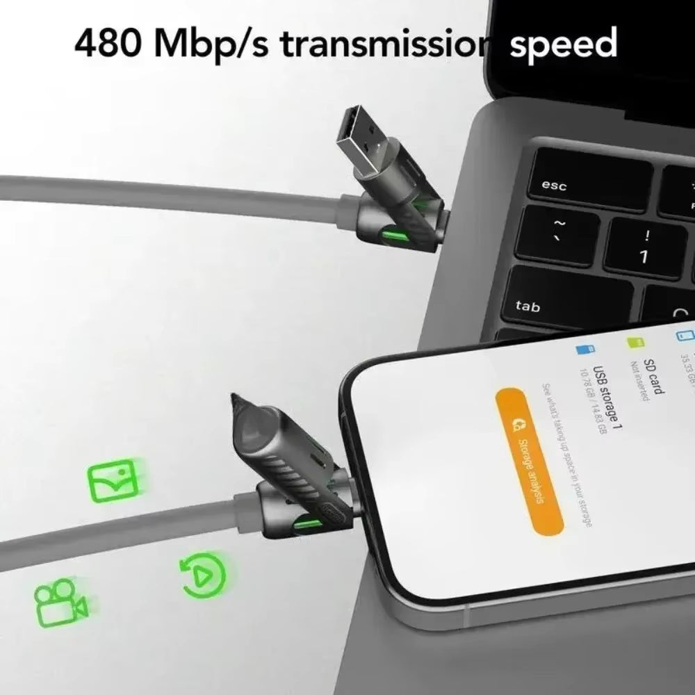 4 in 1 240W Fast Charging Data Cable