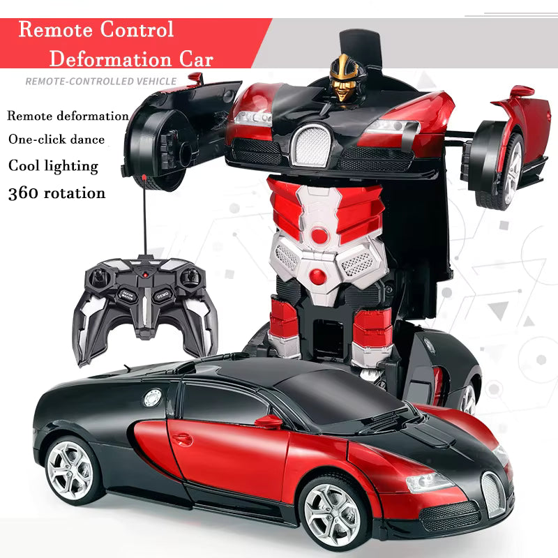 Transform-X RC Racing Car Robot – 2-in-1 Remote Control Transforming Toy Car