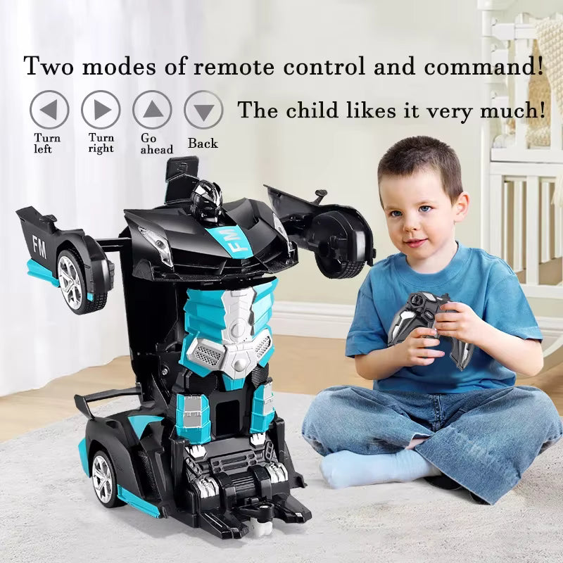 Transform-X RC Racing Car Robot – 2-in-1 Remote Control Transforming Toy Car