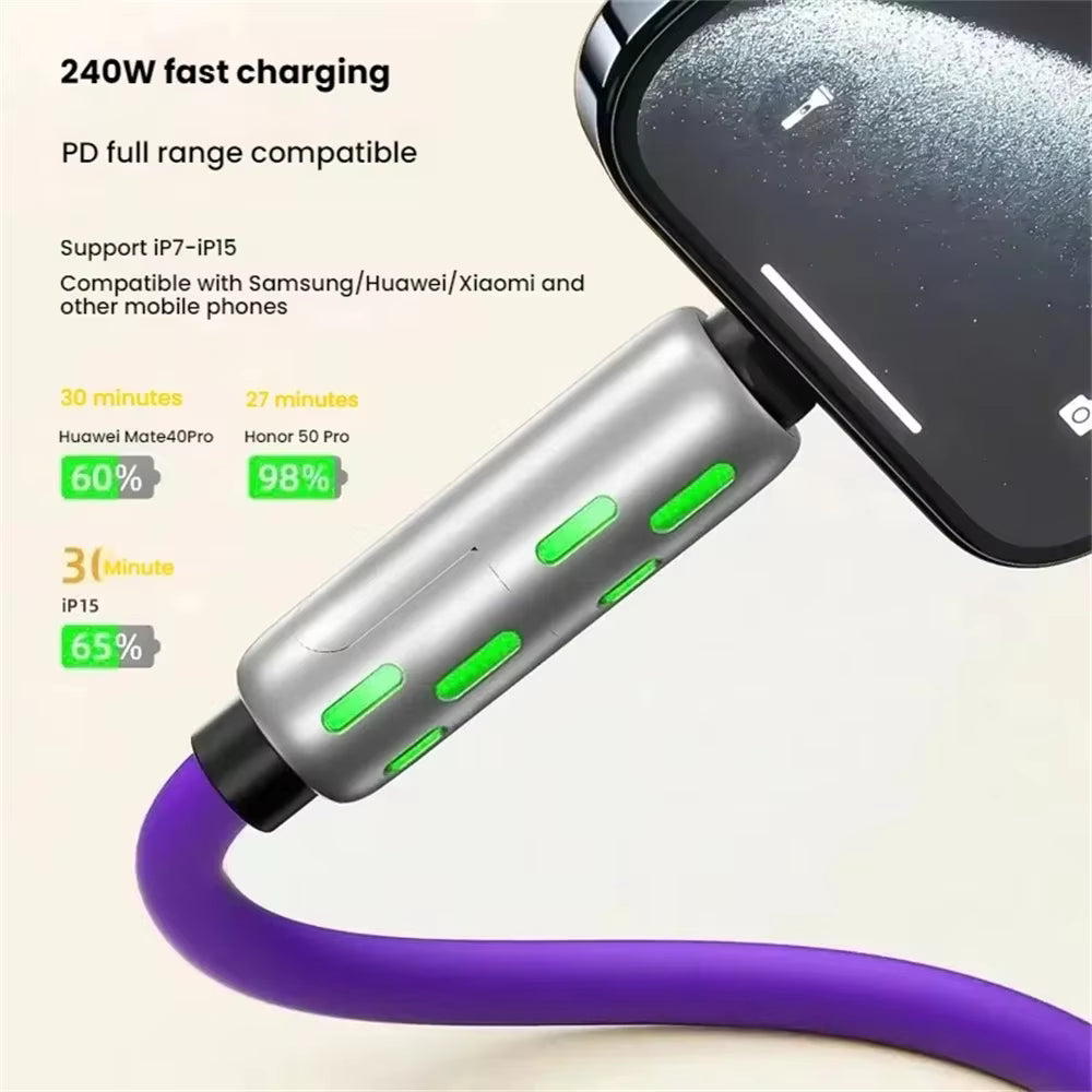 4 in 1 240W Fast Charging Data Cable