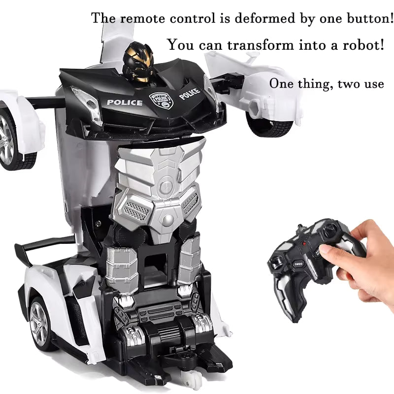 Transform-X RC Racing Car Robot – 2-in-1 Remote Control Transforming Toy Car