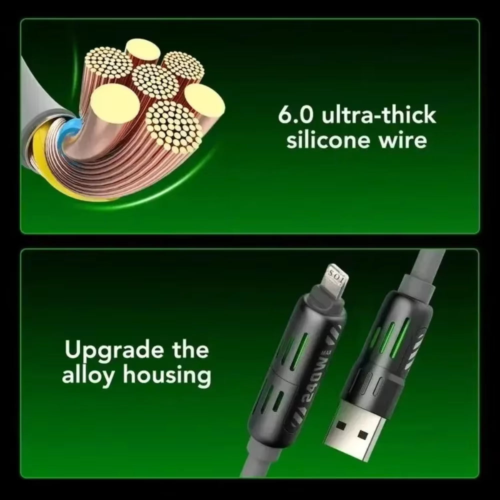 4 in 1 240W Fast Charging Data Cable